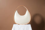 Leather Handbag Mini Moon - Cookie