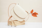Leather Handbag Moon Pack - Cookie